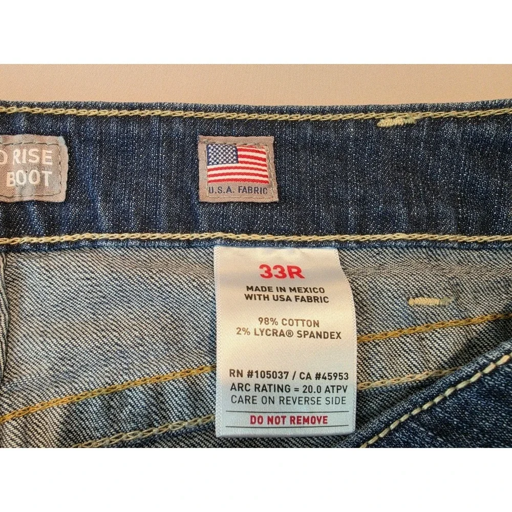 Ariat Work Womens Flame Resistant Mid Rise Stretch Boot Cut 33R CAT2 NWT - Picture 5 of 16